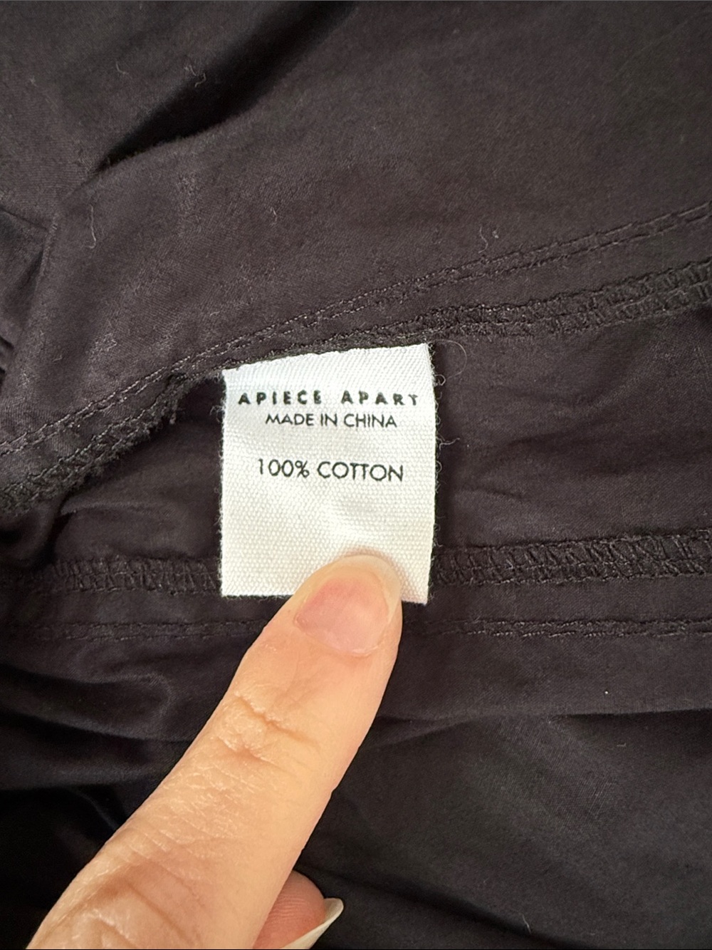 Apiece Apart Black Drawstring Midi Skirt Size 6 - Picture 4 of 4